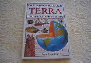 Livro "Dicionário Escolar da Terra" de John Farndon / Esgotado / Portes Grátis