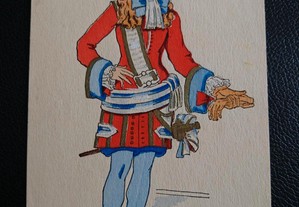 Postal Ilustrado Louis XIV