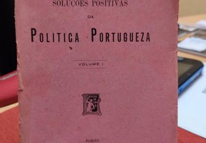 Livro "Soluções positivas da política Portugueza vol I
