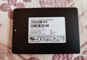 Samsung Disco SSD 2,5 SATA 256Gb. + Oferta o cabo SATA para ligar na board.