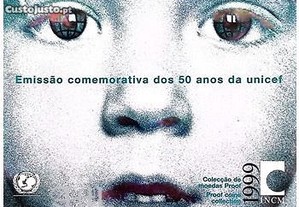 PORTUGAL - Moedas Comemorativa dos 50 anos da Unicef 1999 - AM