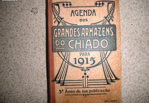 Livro Grandes Armazéns Chiado Agenda 1915