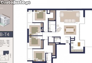 Apartamento T4 Em Matosinhos Sul.