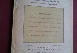 Mosaico-Vol. IV,N.º 19/20-Publicação Mensal Trilingue-Macau-1952