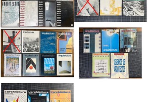 Revistas sobre Arquitectura anos 60,70,80 e 90