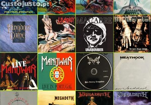 44 CDs - METAL - Muito Bom Estado