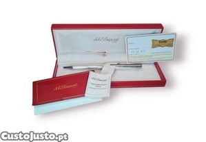 Caneta S.T. Dupont  Saint-Germain  Paris   Prata Guilloch� c/ Caixa Original, Certificado e S�rie 5D6CN06 (1998)