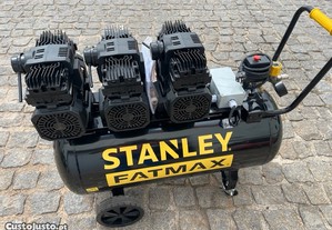 Compressor STANLEY FATMAX 100L Silencioso de 4cv e 8 bar