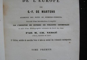 Précis du Droit Des Gens Moderne de LEurope. 1864