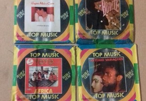 Top Músic 6 carteiras fechadas c/chiclete anos 80