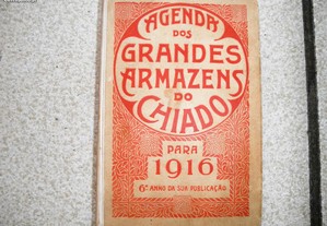 Livro Grandes Armazéns Chiado Agenda 1916