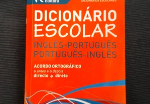 Dicionário Escolar de Português-Inglês-Português