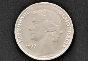 Moedas Portugal 25$ anos 1980/82/84/85