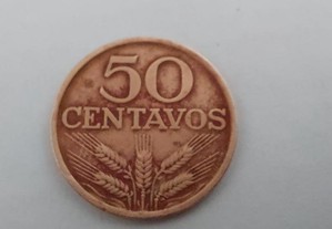 Moeda Antiga de 50 Centavos