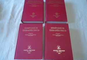 Livros enciclopédia de Especialidades Farmacêuticas Potuguesas Simpósium Terapeutico anos 90