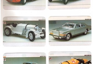 Coleção completa de 12 calendários sobre Automóveis 1990