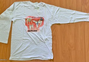 T-Shirt de Adulto Unissexo, Branco, Nova/Exclusiva/Única