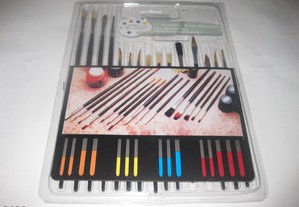 Kit de Pintura/Pinceis/Embalado!