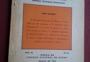 Mosaico-Vol. II,N.º 11-Publicação Mensal Trilingue-Macau-1951