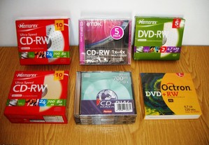 Conjunto Pack's CD's e DVD's para gravar (NOVOS)