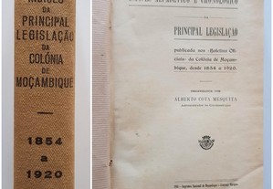 Moçambique Legislação / Alberto Cota Mesquita 1941