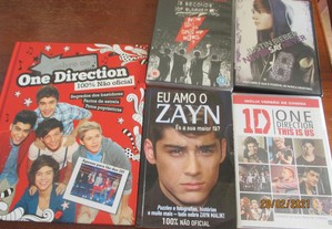 Dvd's e livros de Justin Bieber/ One Direction/5 s