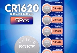 Pilhas Lithium Sony Cr1620 - Portes Gratuitos