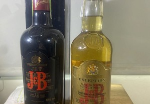 2 garrafas de whisky J&B