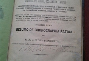 E.A. Bettencourt-Dicionário Corográfico De Portugal-1870