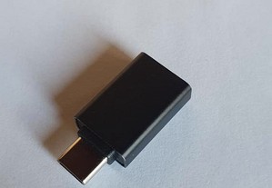 Adaptador de 5 Gbps tipo C (fêmea) para USB 3.0 (macho)
