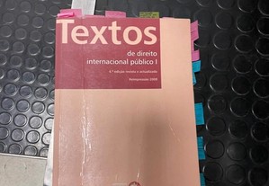 textos de direito international publico i fdl