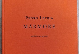 Livro "Mármore", de Pedro Letria