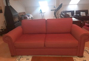 Conjunto de 3 sofás em tecido