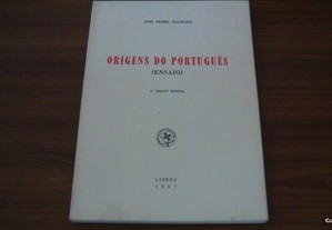Origens do Português- Ensaio de José Pedro Machado AUTOGRAFADO