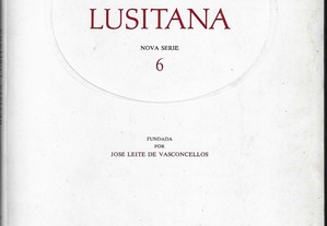 Revista Lusitana. Nova série, 6. INIC, 1985.