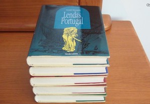 Lendas de Portugal de Gentil Marques 5 volumes