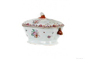 Terrina porcelana Companhia Índia Portuguesa século XVIII