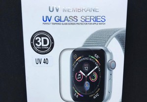 Película vidro completa curva UV Apple Watch 40mm