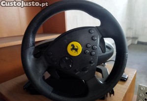 Volante e pedais para Playstation 2