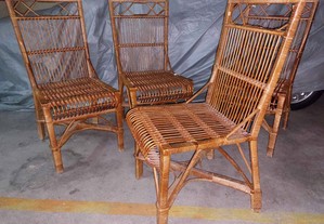 Cadeiras em Bambu (quatro)