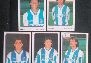 5 calendários de jogadores do Futebol Clube do Porto Vencedor da Taça de Portugal 1993 - 1994