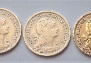 Moedas de $50 Centavos 1951,52,56