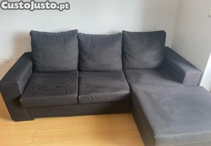 Sofá com chaise longue