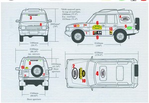 Autocolantes em Vinil para Land Rover Discovery