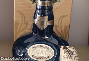 Whisky Royal Salute 21 Anos - Garrafa decanter cermica Blended Scotch Whisky C/X