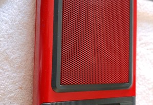 Radio portatil a pilhas vermelho novo