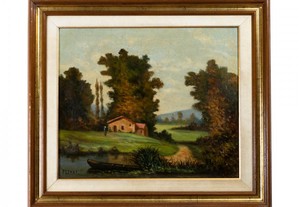Pintura rio Aimard Pezant Romantismo século XIX