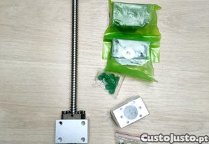 Fuso de esferas com suportes de extremidade BK10 e BF10.