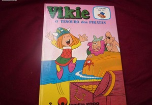 Livro "Vikie o Tesouro dos Piratas"
