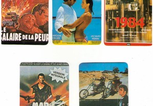 Coleção completa de 10 calendários sobre Cinema 1987